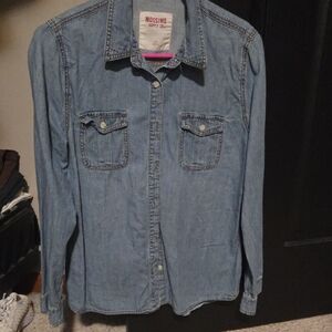 Mossimo Supply Co. Blue Denim Shirt